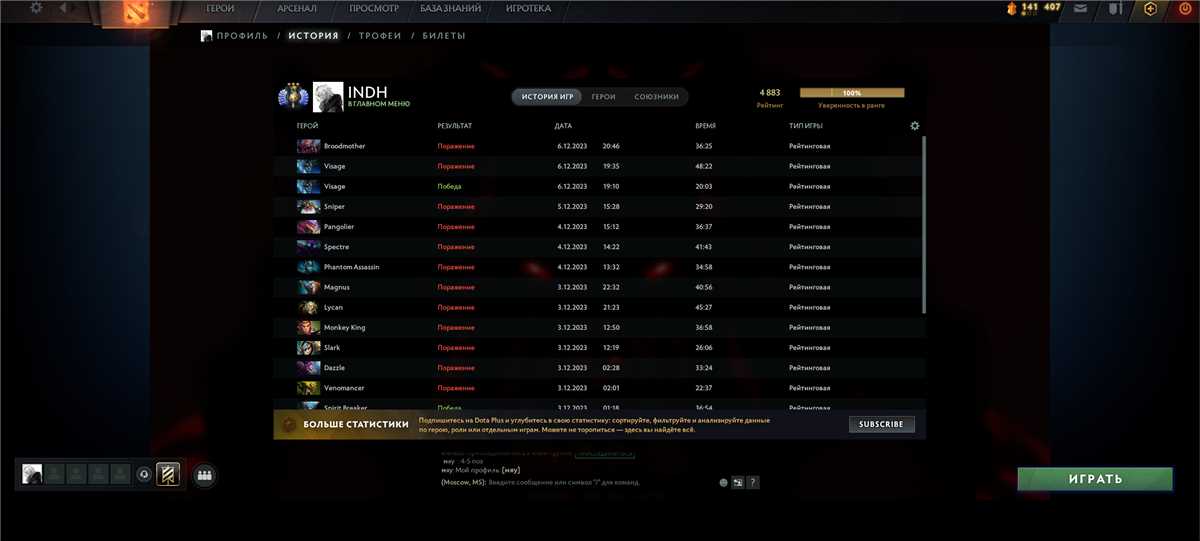 7k horas 5k mmr; um monte de laço com bp