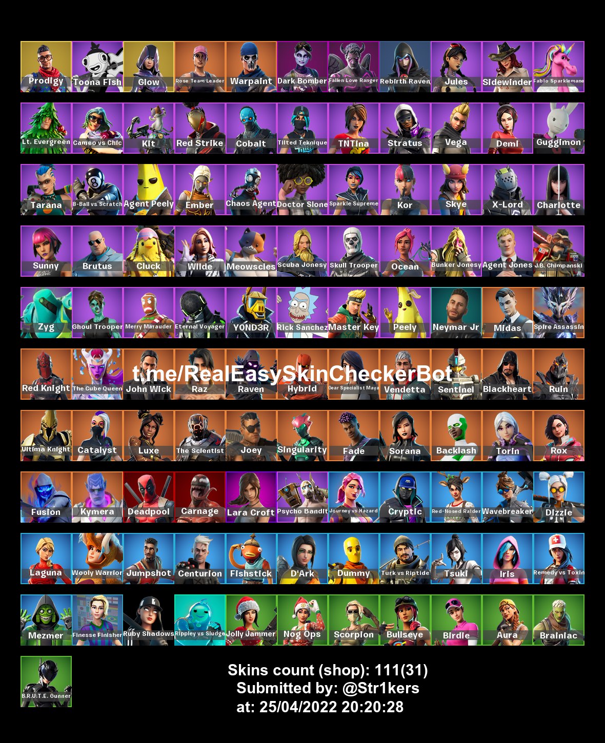 AKUN FORTNITE DENGAN KULIT DAN PICKAX LANGKA