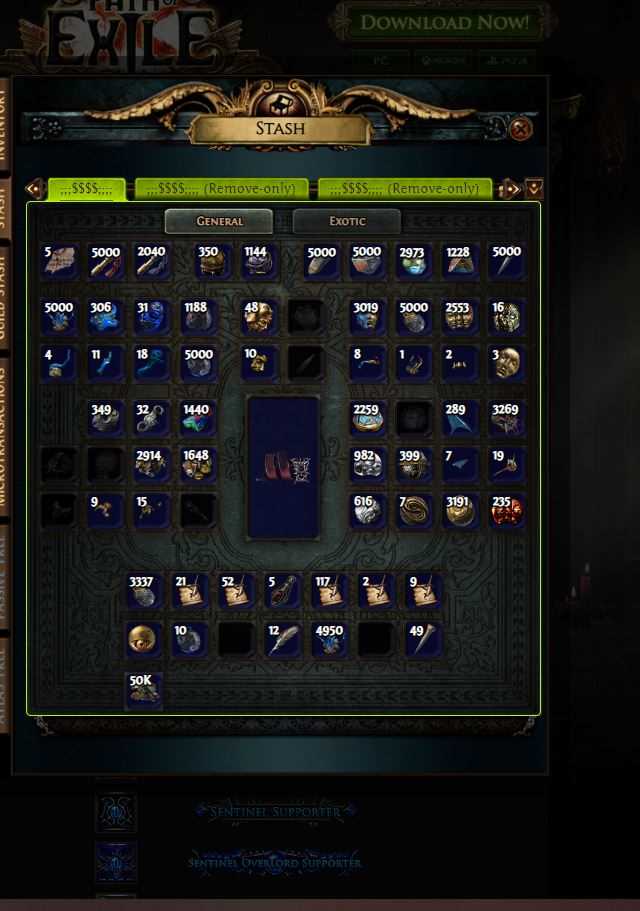 Selling PoE account 2017