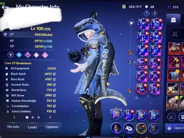 Selling Account 58.4k. 
