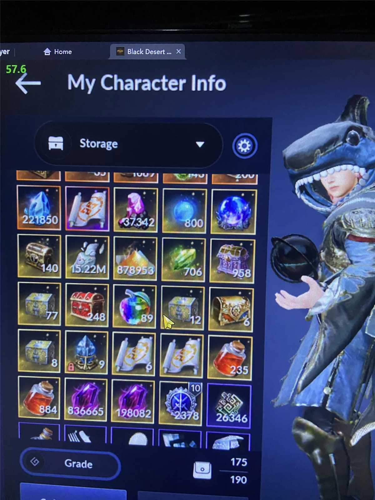 Selling Account 58.4k. 