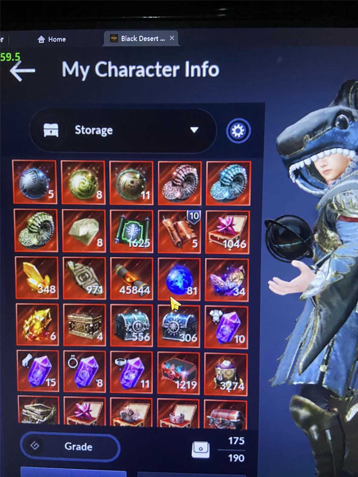 Selling Account 58.4k. 