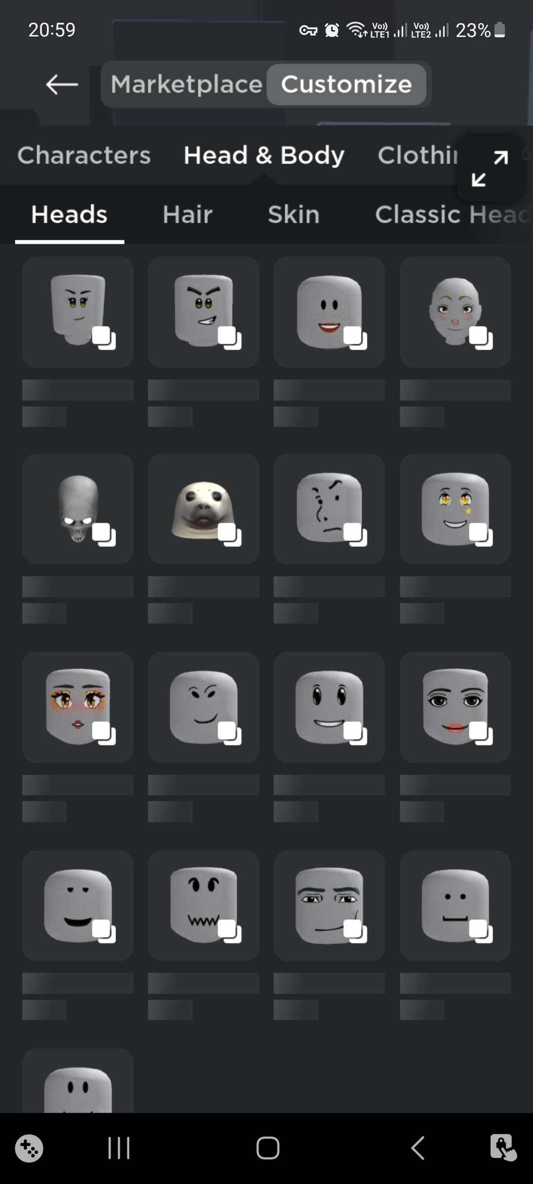 Conta Roblox