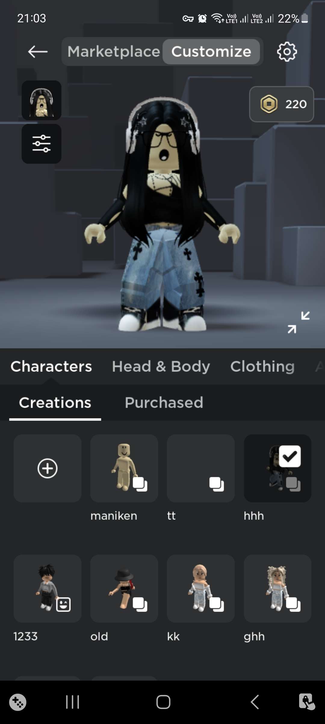 Conta Roblox