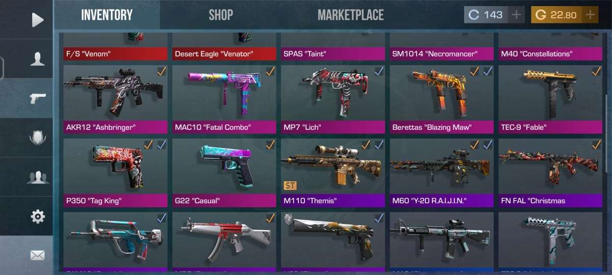 very nice skin collection