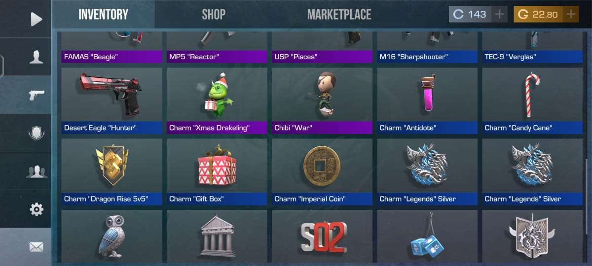 very nice skin collection