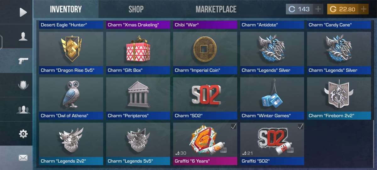 very nice skin collection