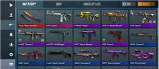 Standdoff 2 with knife skin and so many guns