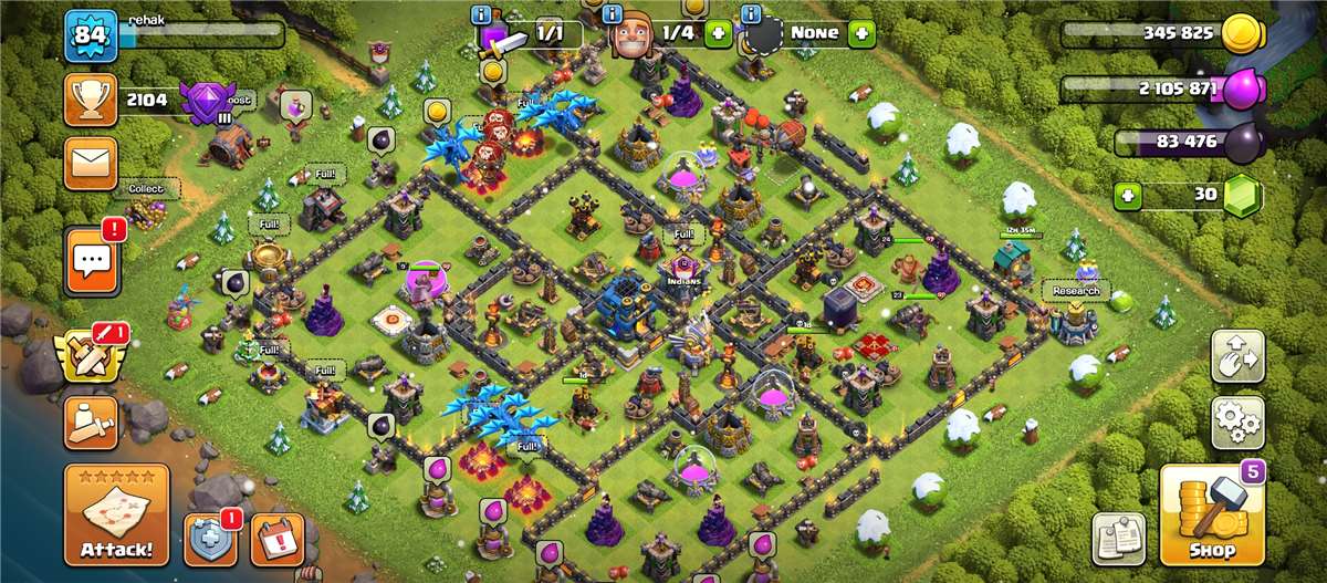 Clash of clans id sell th 12 