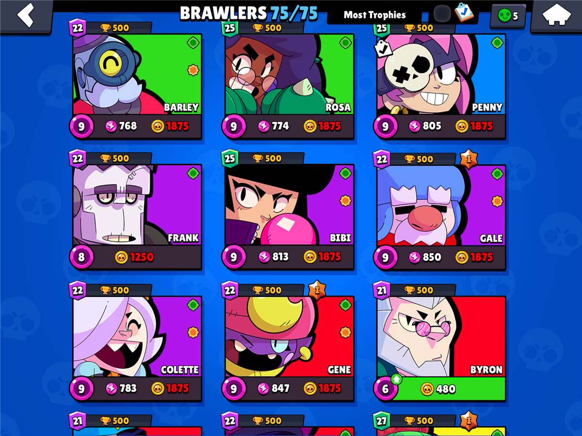 Stacked Brawl Stars Account | 37000+ trophies