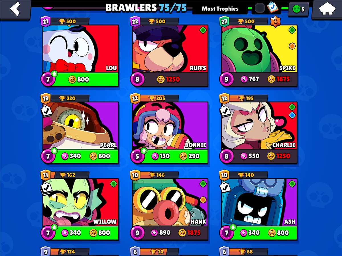 Stacked Brawl Stars Account | 37000+ trophies