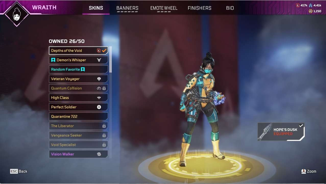 2 heirlooms (Octane;Wraith) + s3 pred (perman