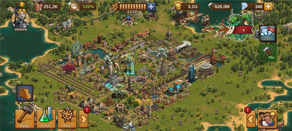 5-6 years of playing FoE (phone-game)