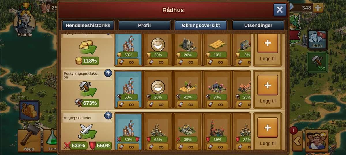 5-6 years of playing FoE (phone-game)