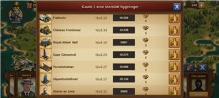 5-6 years of playing FoE (phone-game)