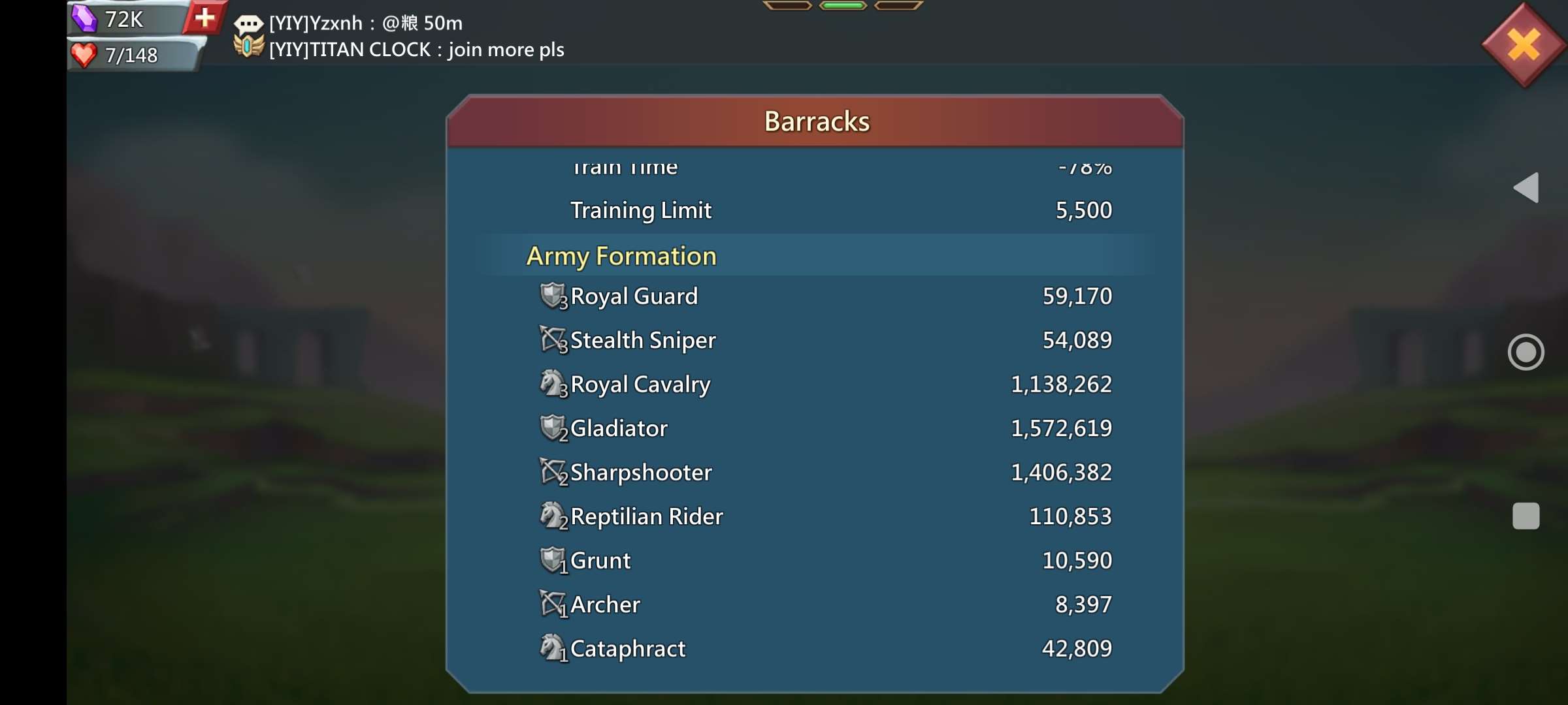 SELL SOLO TRAP T3 4.4M TROOPS (KD 1342)