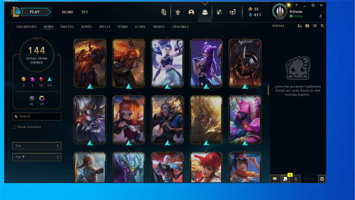 Selling EUNE acc
