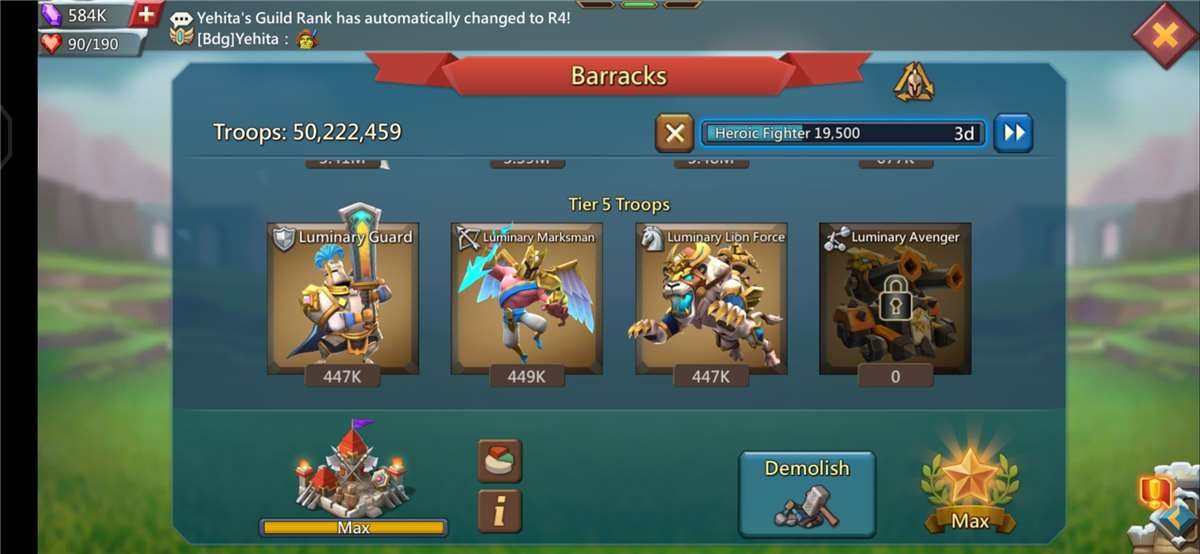 Lords mobile account sell