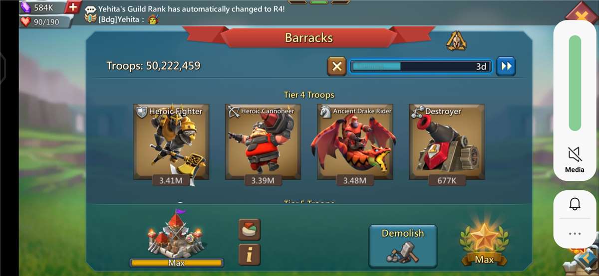 Lords mobile account sell