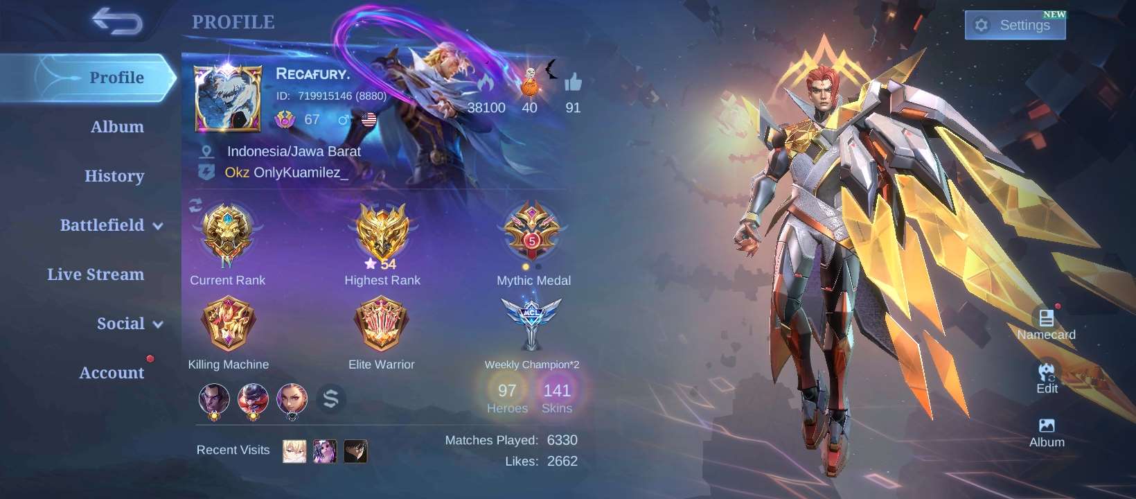 SELLING MOBILE LEGENDS ACCOUNT CHEAP