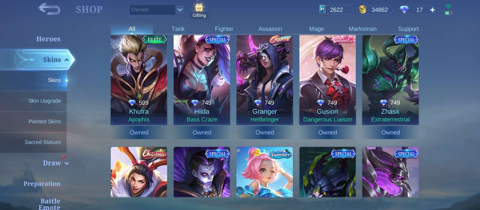 SELLING MOBILE LEGENDS ACCOUNT CHEAP