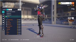 Account With Widowmaker Noire Skin