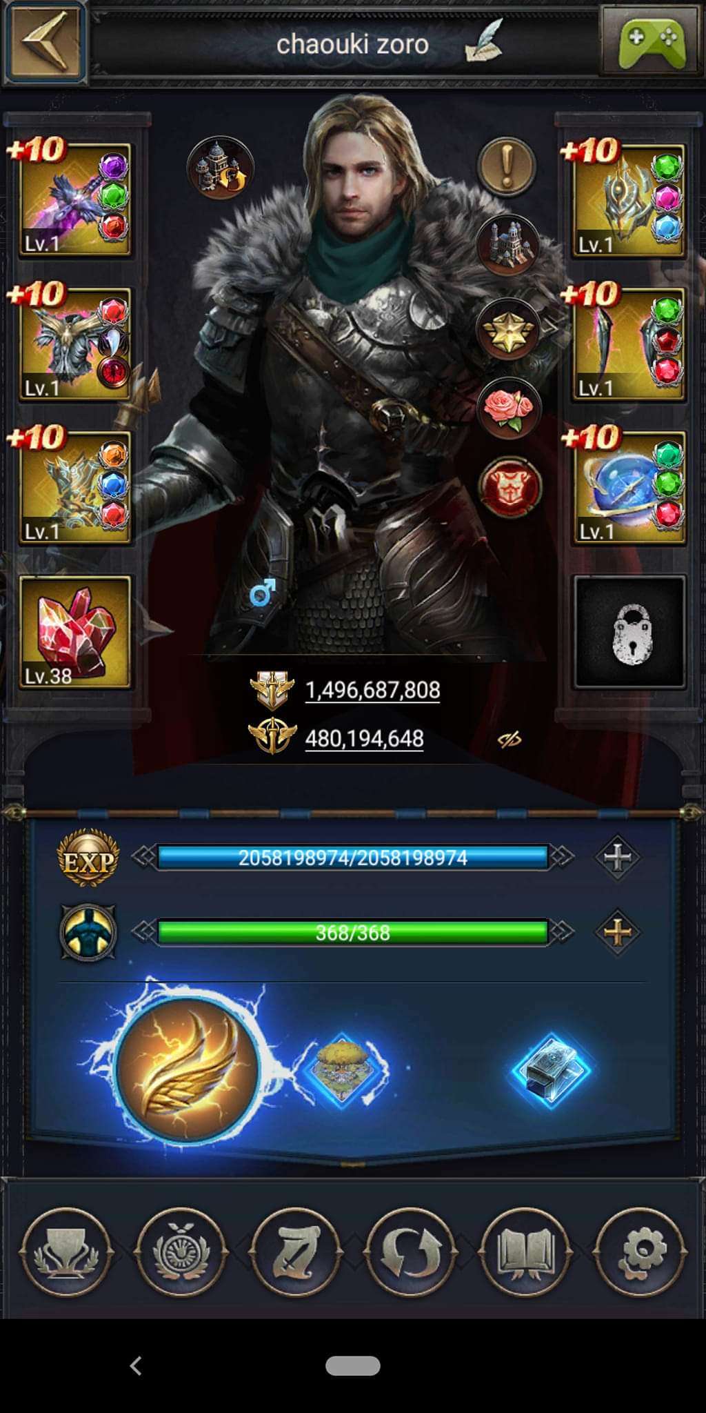 P6 castle , attaque horse +5500/dd+500