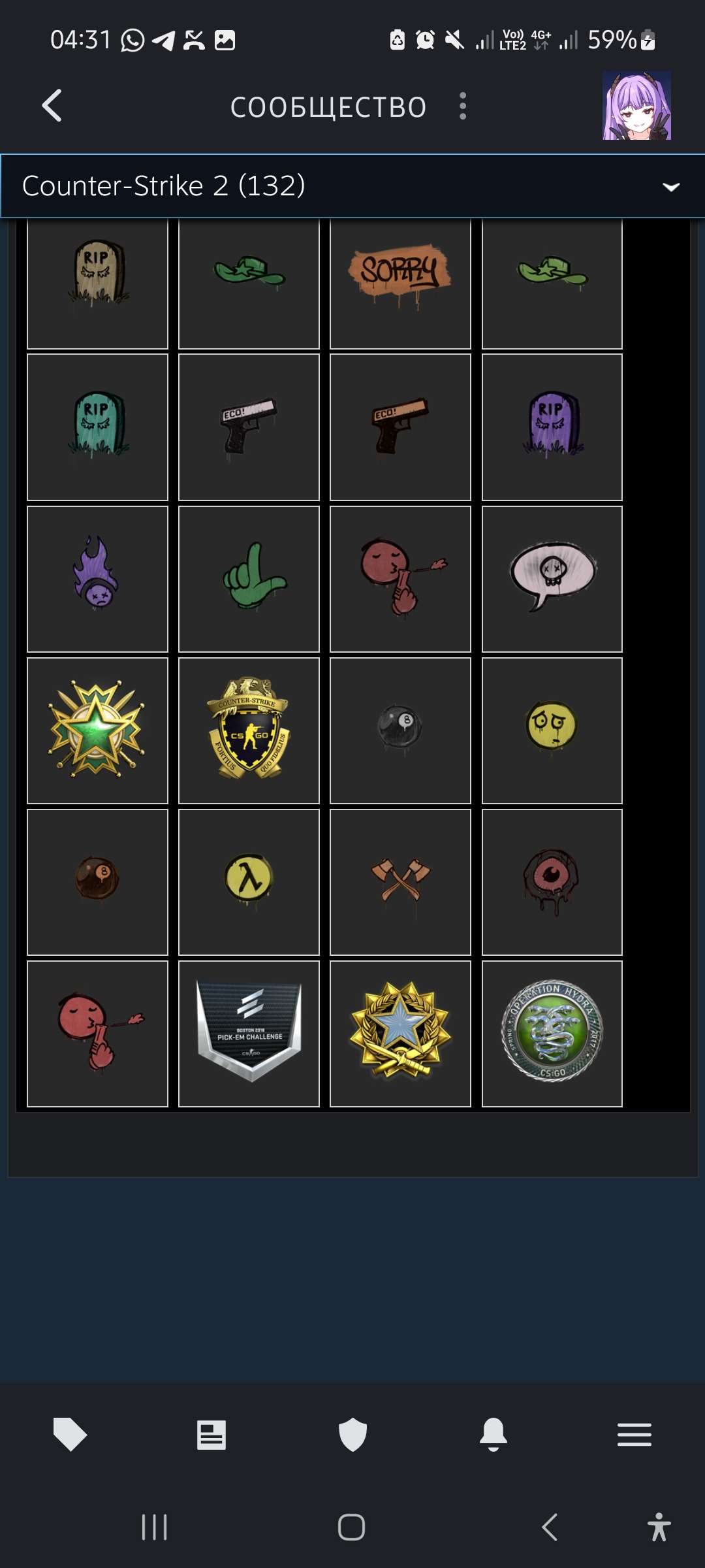 Steam account level 115 with 300 games 