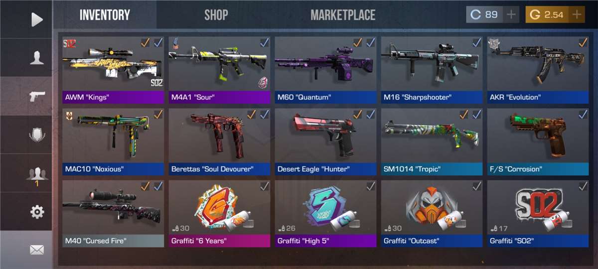 Sell acount 