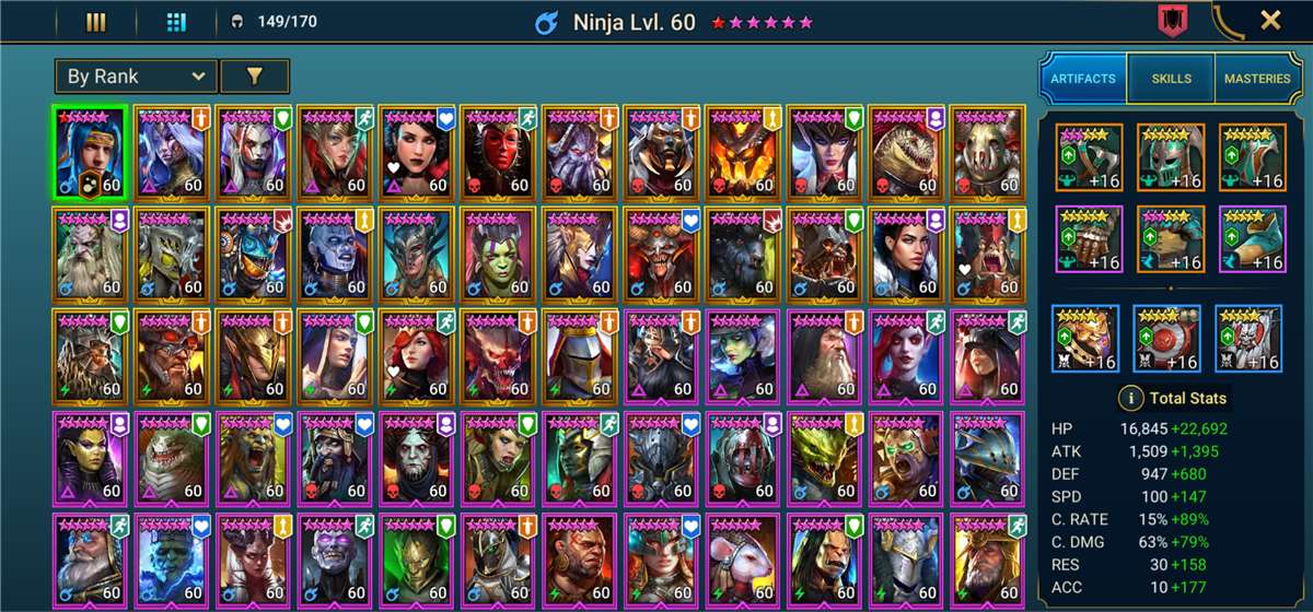 Account LVL 84 3.1m Power 70+ Leg UNM 