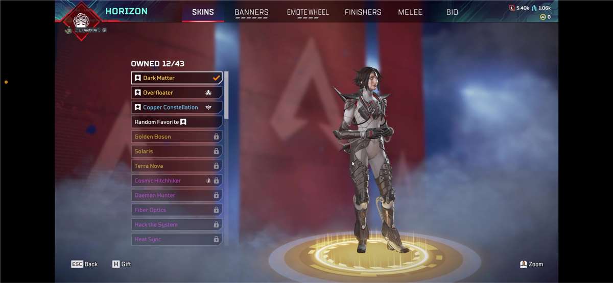 Apex legends account wraith + Horizon heirloo