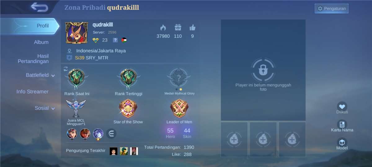 akun mobile legend