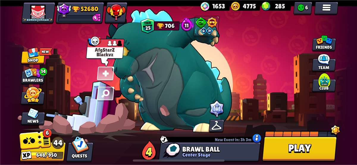 52.6K trophies ⭐️ 79/79 ⭐️ Rare skins 