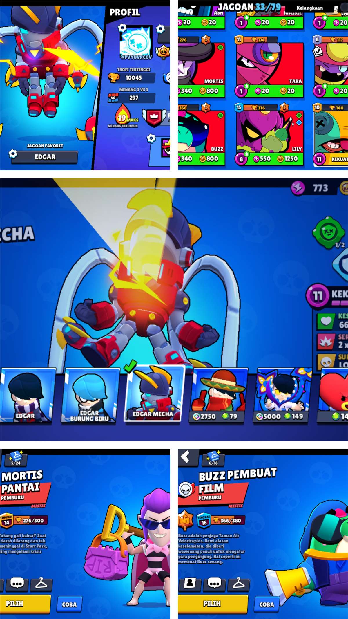 For sale akun brawl stars