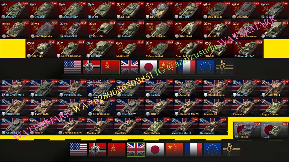 dijual akun wotb spek di foto