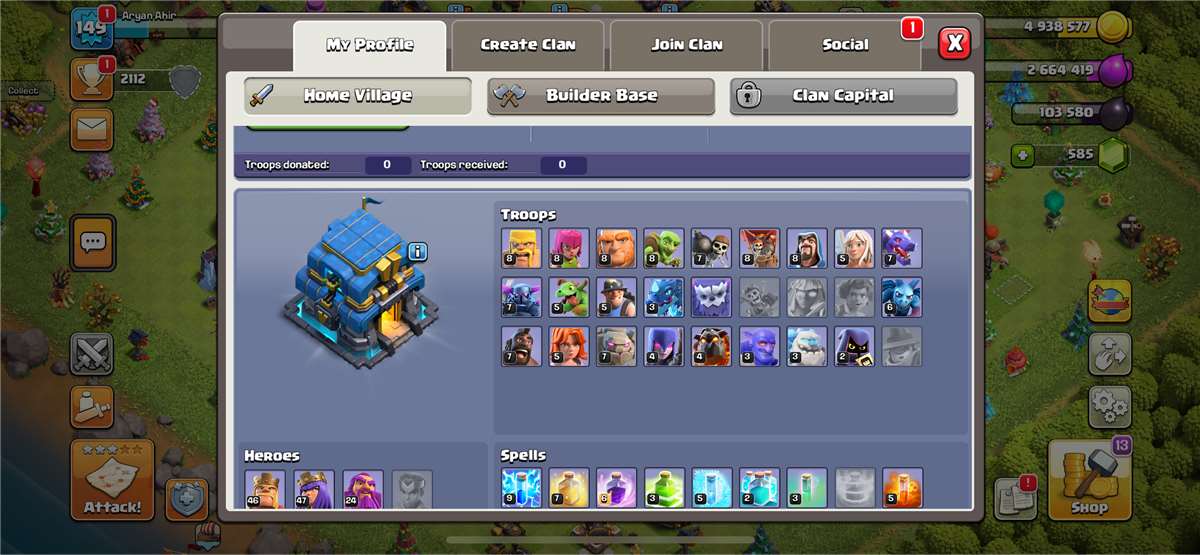 coc th 12h townhall