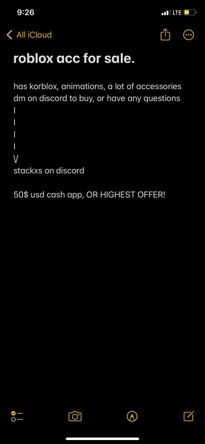 Korblox account 