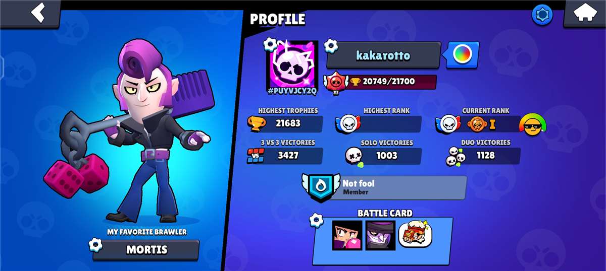 Best average brawl stars account 