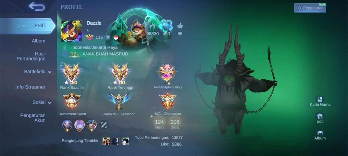 WTS Mobile Legends Account 
