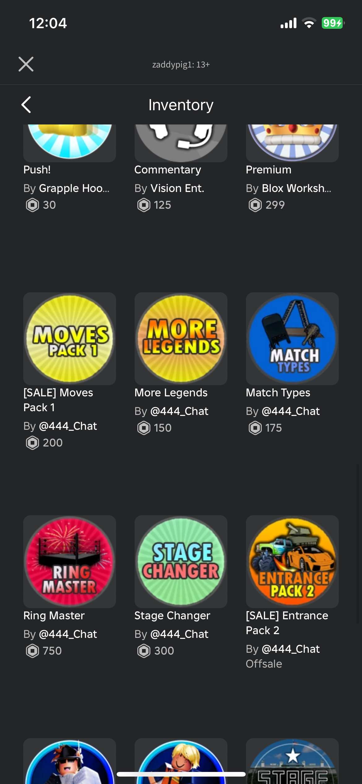 Roblox account