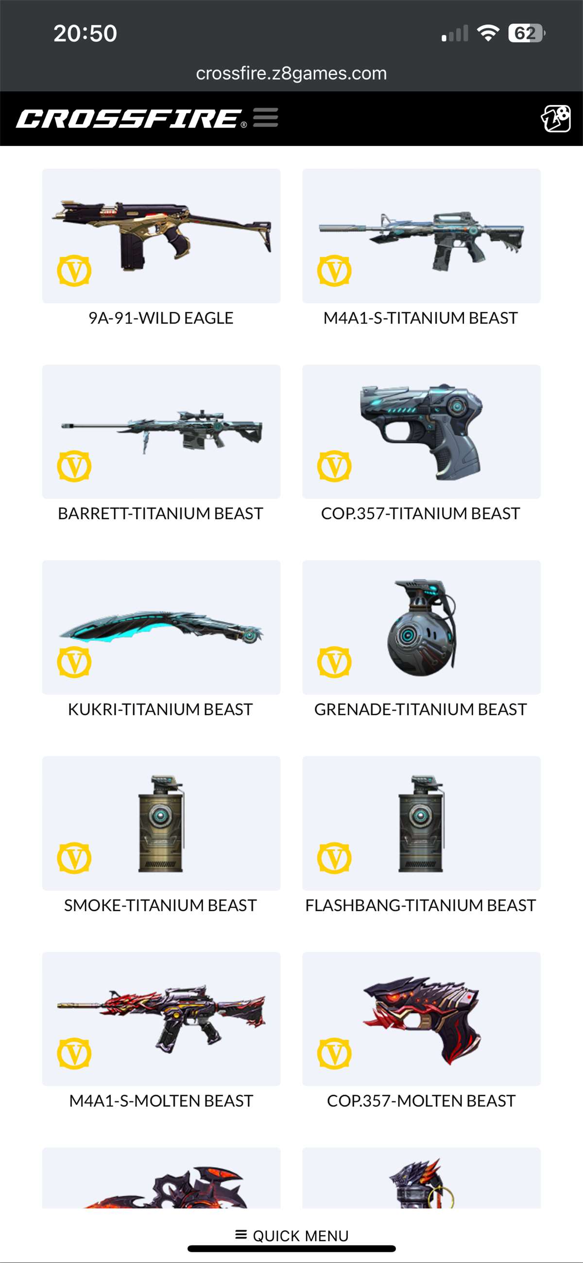 Crossfire West 1400$ account - 27 VIP WEAPONS
