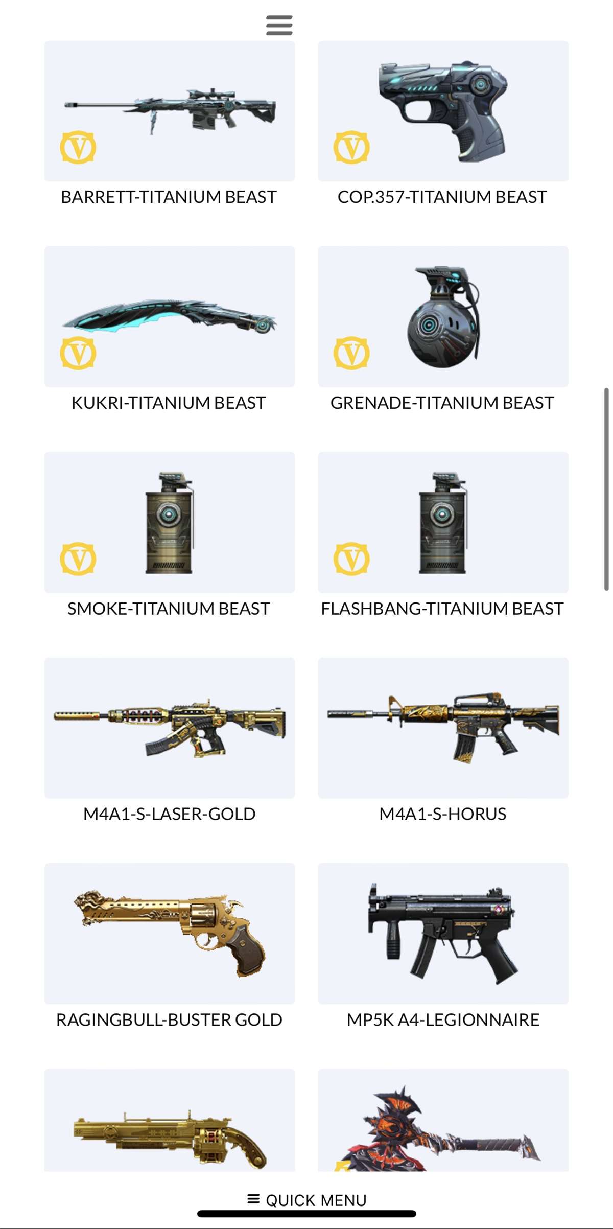 Crossfire West 1400$ account - 27 VIP WEAPONS