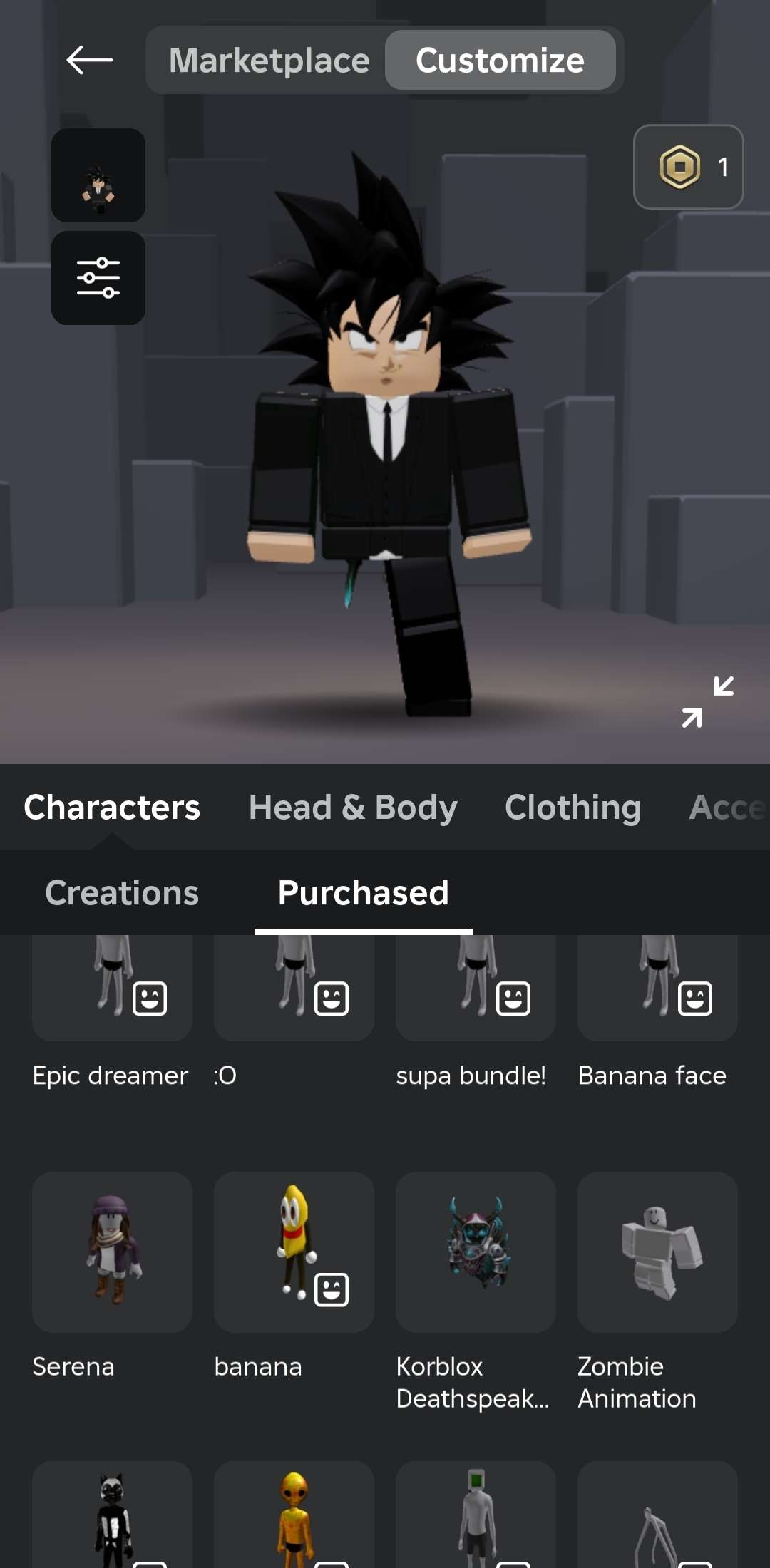 Korblox Acc Stacked | message me for more inf