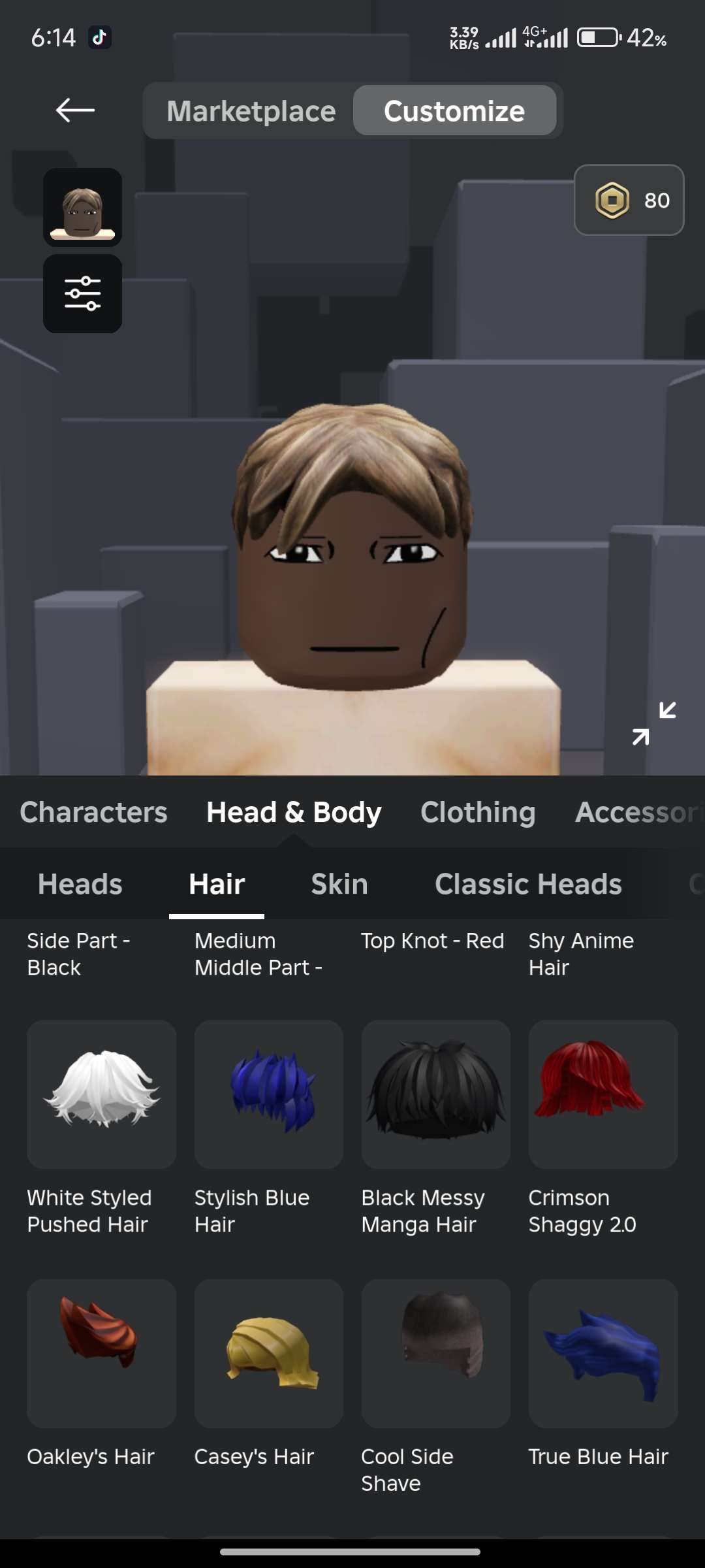 Roblox account +Robux