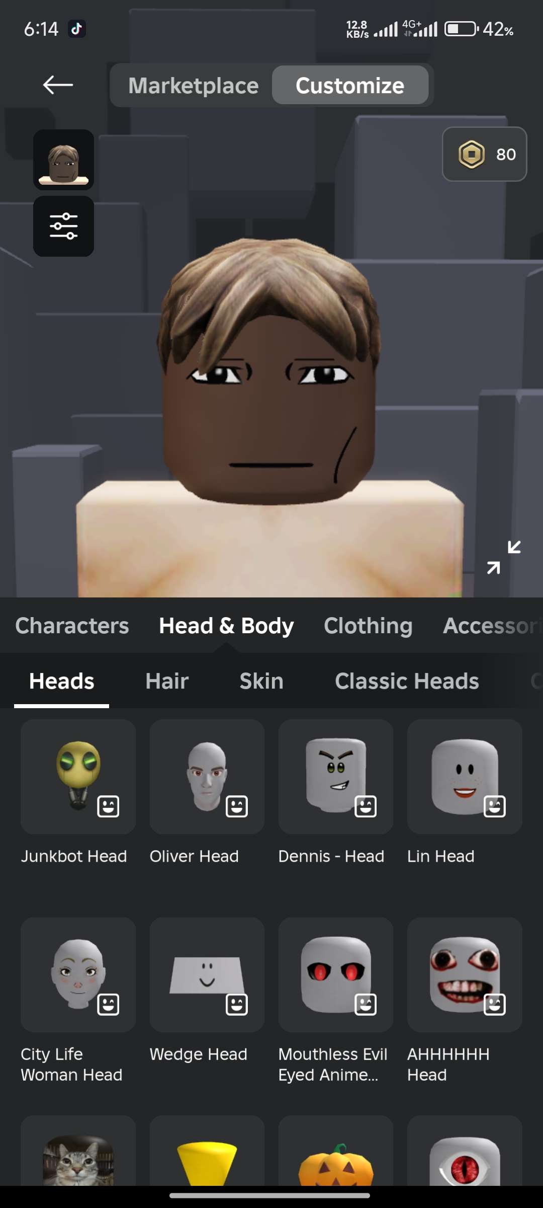 Roblox account +Robux