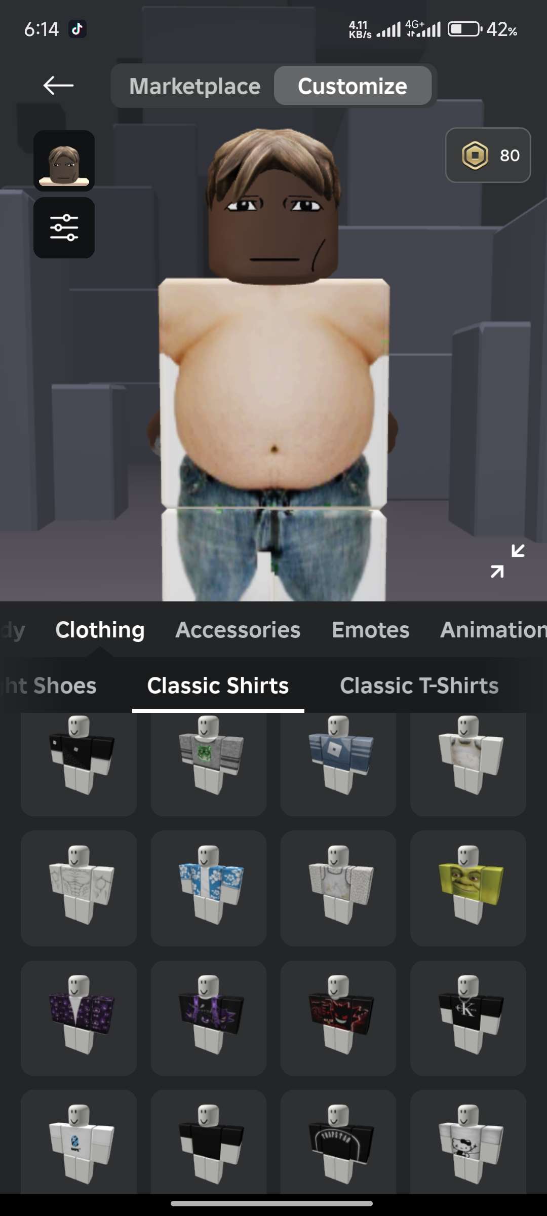 Roblox account +Robux