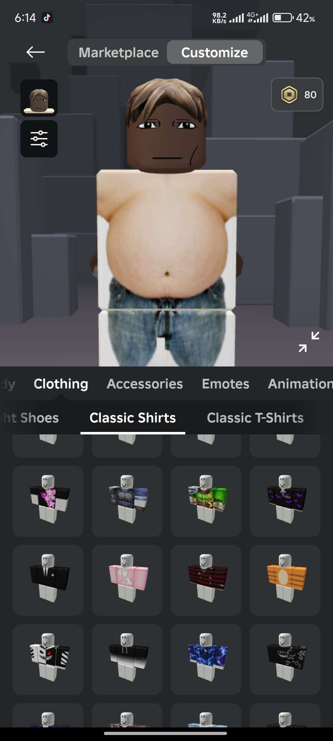 Roblox account +Robux