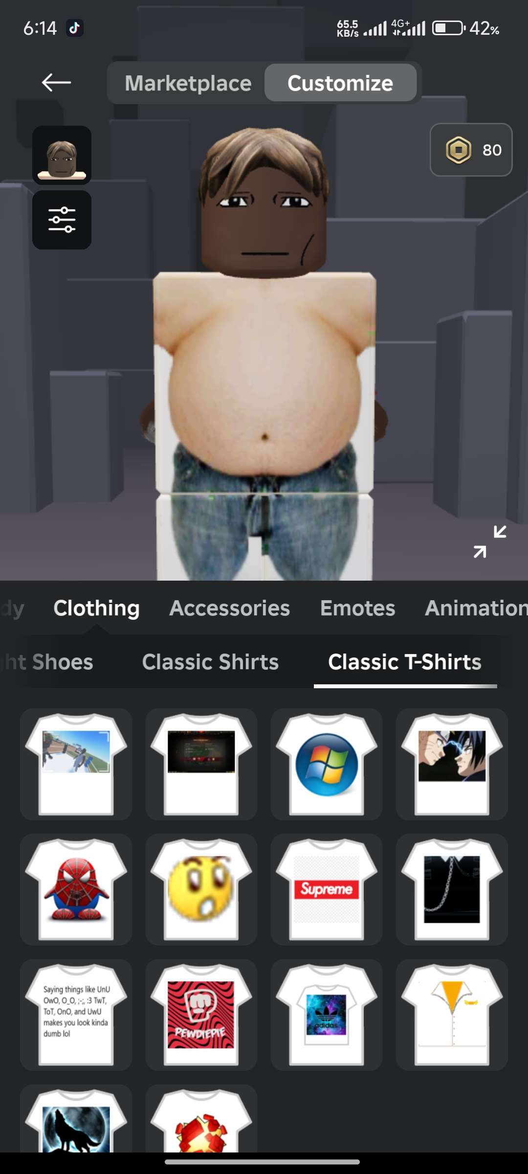 Roblox account +Robux