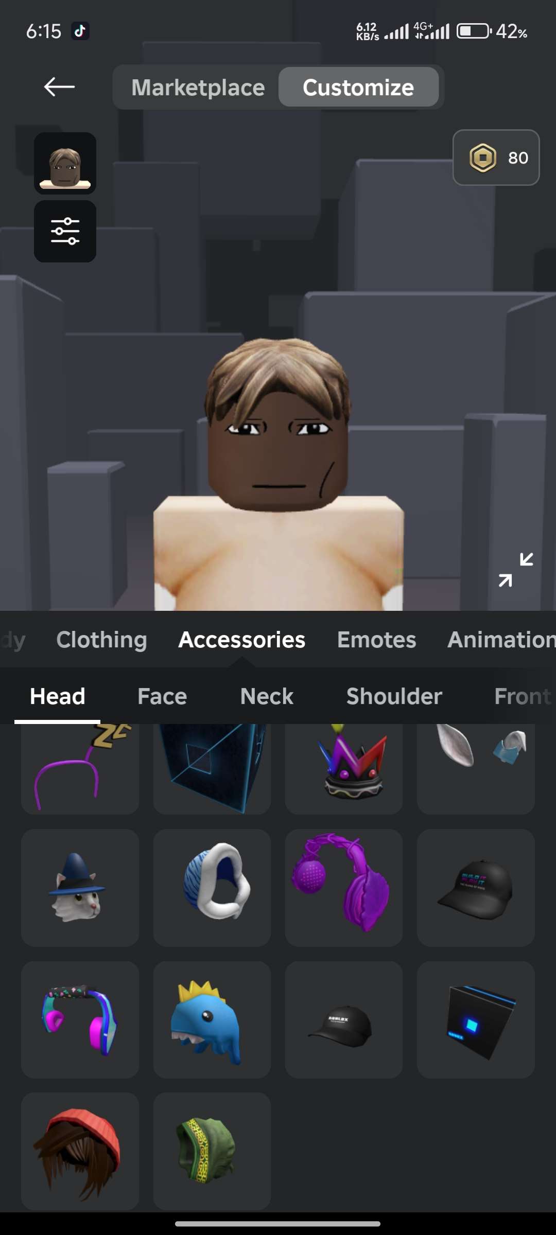 Roblox account +Robux