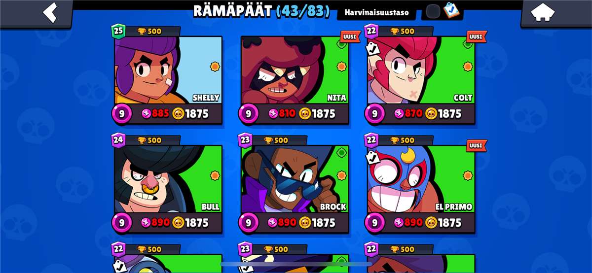 Good account almost all lvl 9